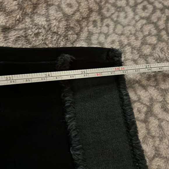 EUC Ruff Hewn Jeans Ankle Length Dark Wash Flower Detail Size 16 - Picture 9 of 9